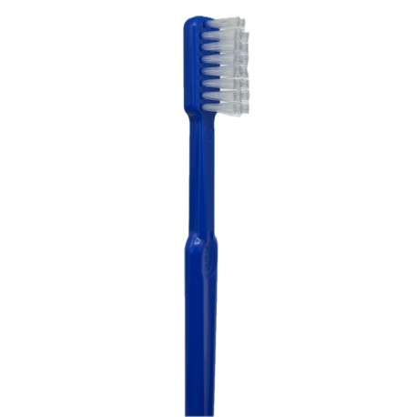 Cepillo dental infantil con mango de plastico y cerdas rectas de nylon. Pieza