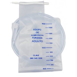 Equipo con bolsa alimentación enteral Adulto 1500 ml. Pieza.