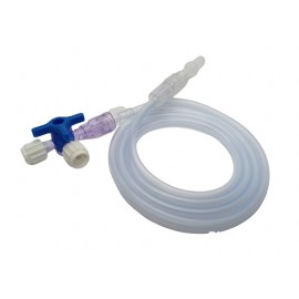 Llaves de 3 vías con tubo de extensión. Pieza.
