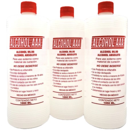 Alcohol absoluto 99.99º ALC envase 1L