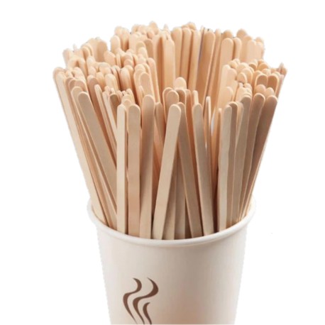 Agitadores De Madera Para Café 18 Cm. 1000 piezas.