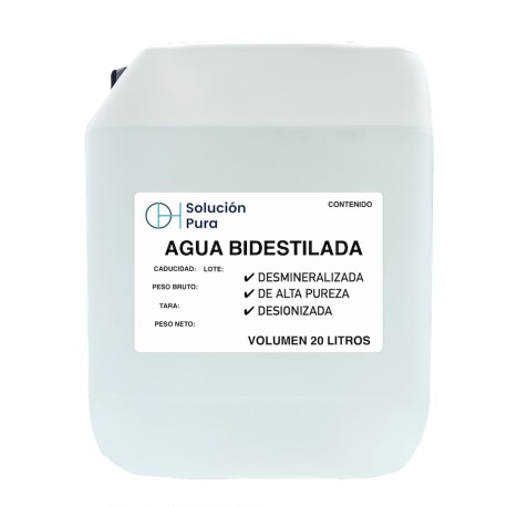 Agua Bi-destilada 20 Litros