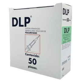 Catéter para venoclisis de Fluoropolímeros Radiopaco Longitud: 28-34 mm Calibre: 18 G. Envase con 50 piezas. DLP