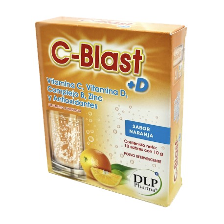 C-Blast+D Vitaminas Complejo B Y Antioxidantes, Caja Con 10 Sobres