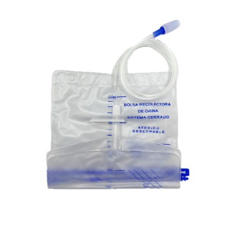 Bolsa recolectora de orina para cama de 2000 ml. delgada