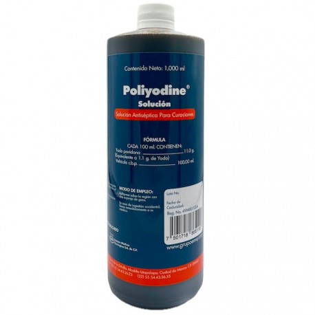 Antiséptico Iodopovidona solución 1L