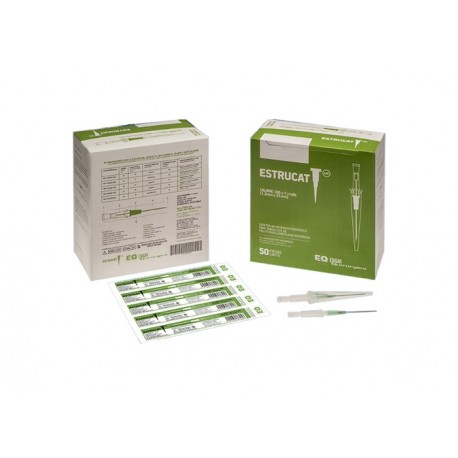 Catéter para venoclisis de Fluoropolímeros Radiopaco Longitud: 28-34 mm Calibre: 18 G. Envase con 50 piezas. ESTRUCAT